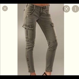 JBRAND HOULIHAN SKINNY CARGO PANTS 24 nwot